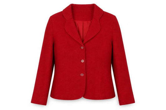 Alexara Women's Red Suit Jacket Size 12 Classic Style