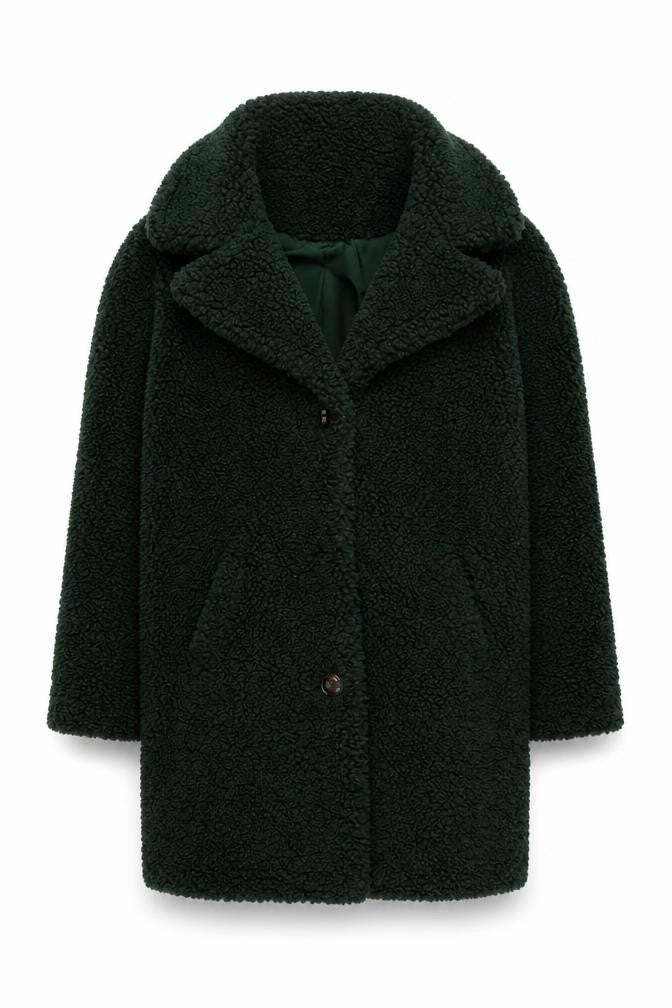 Dorothy Perkins Women's Green Mid-Length Coat Size 6