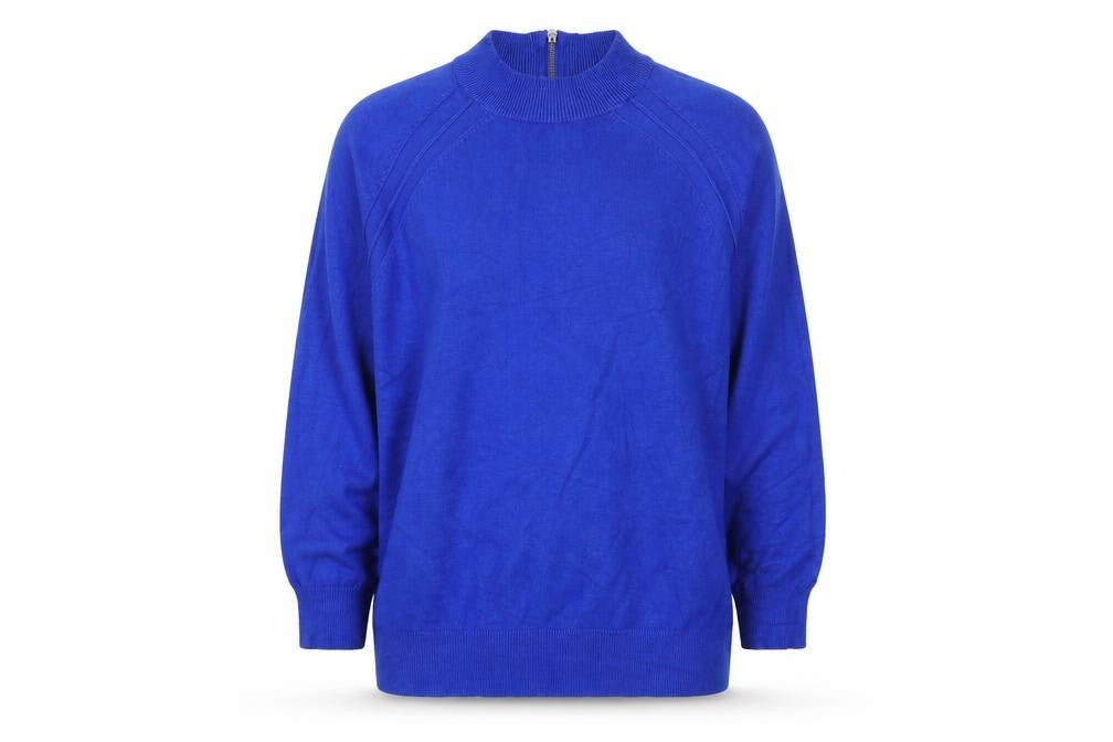 Debenhams Women's Blue High Neck Pullover Jumper Size 12