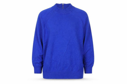 Debenhams Women's Blue High Neck Pullover Jumper Size 12