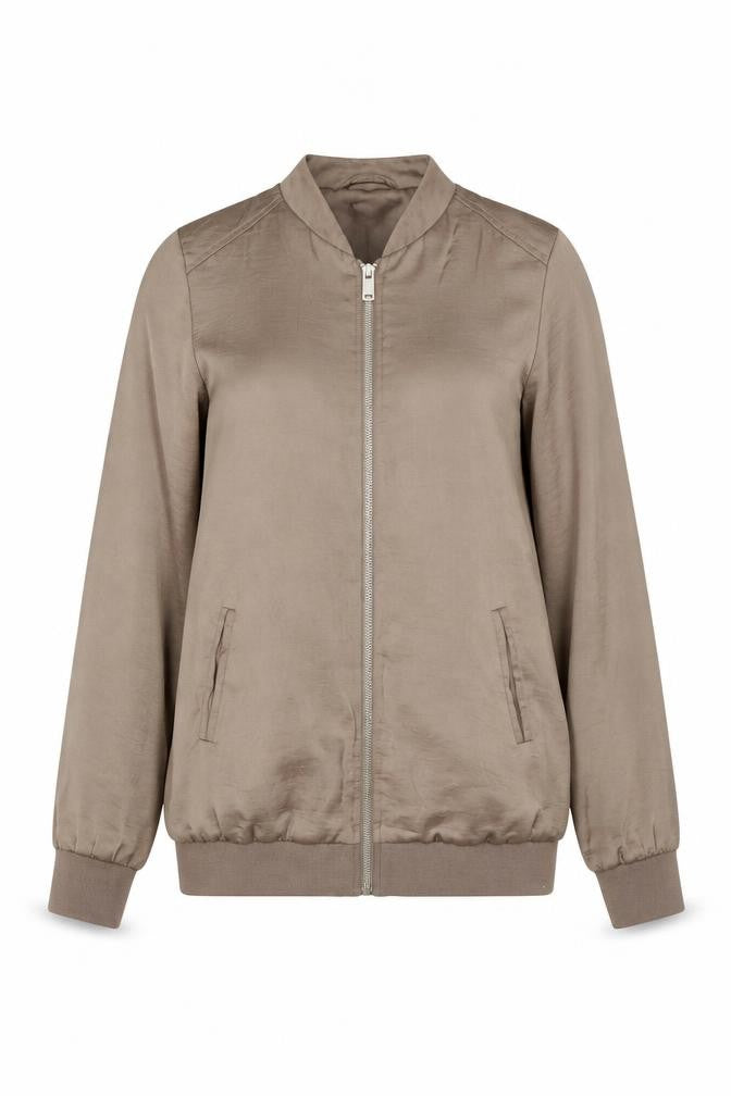 New Look Women's Brown Bomber Jacket Size 6