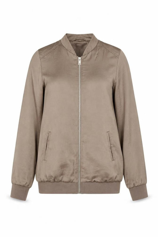 New Look Women's Brown Bomber Jacket Size 6