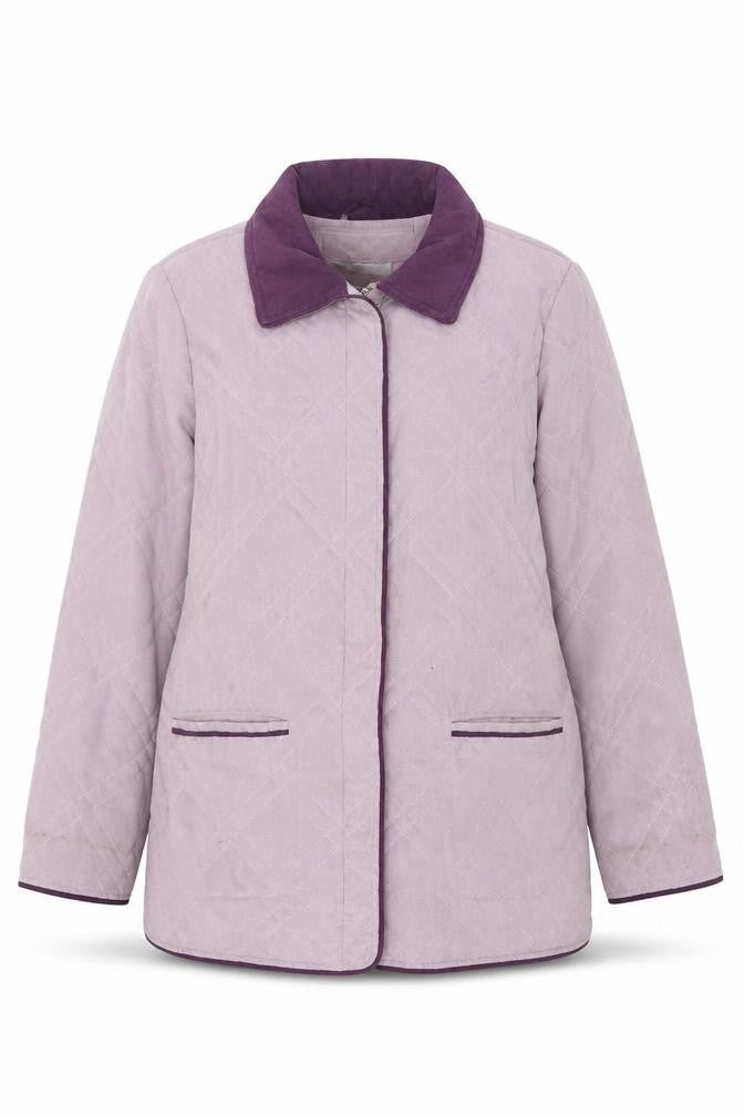 Klass Collection Women's Purple Quilted Jacket M