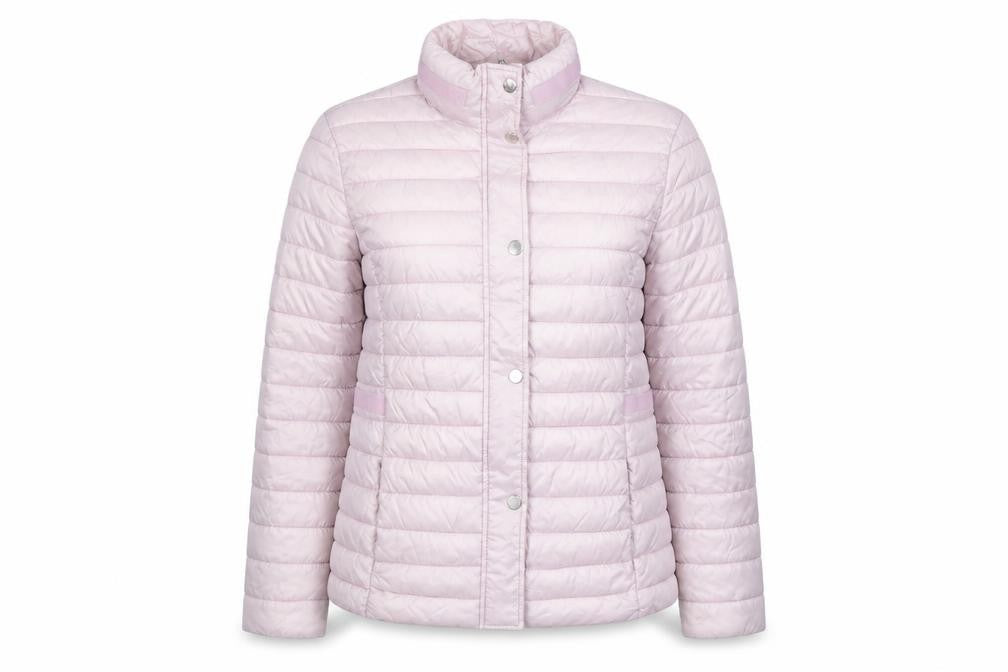 Classic Women's Pink Puffer Jacket Size 12