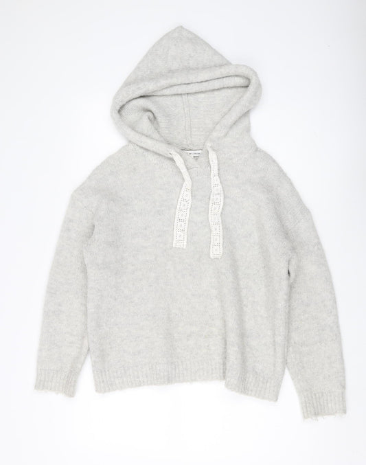 Millenium Women's Ivory Hooded Pullover Jumper One Size