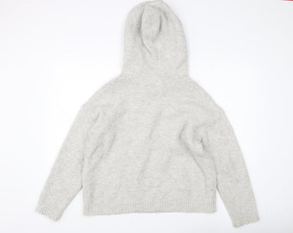 Millenium Women's Ivory Hooded Pullover Jumper One Size
