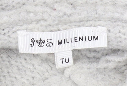 Millenium Women's Ivory Hooded Pullover Jumper One Size