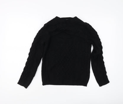 Quiz Women's Black Cable-Knit Long Sleeve Jumper