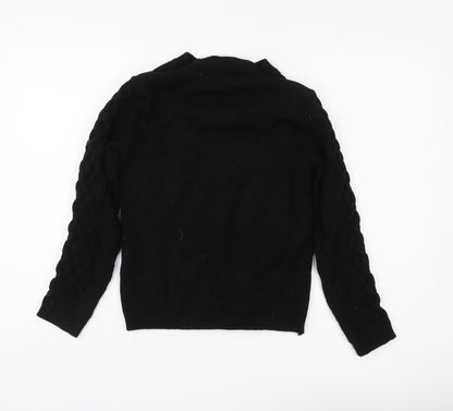 Quiz Women's Black Cable-Knit Long Sleeve Jumper