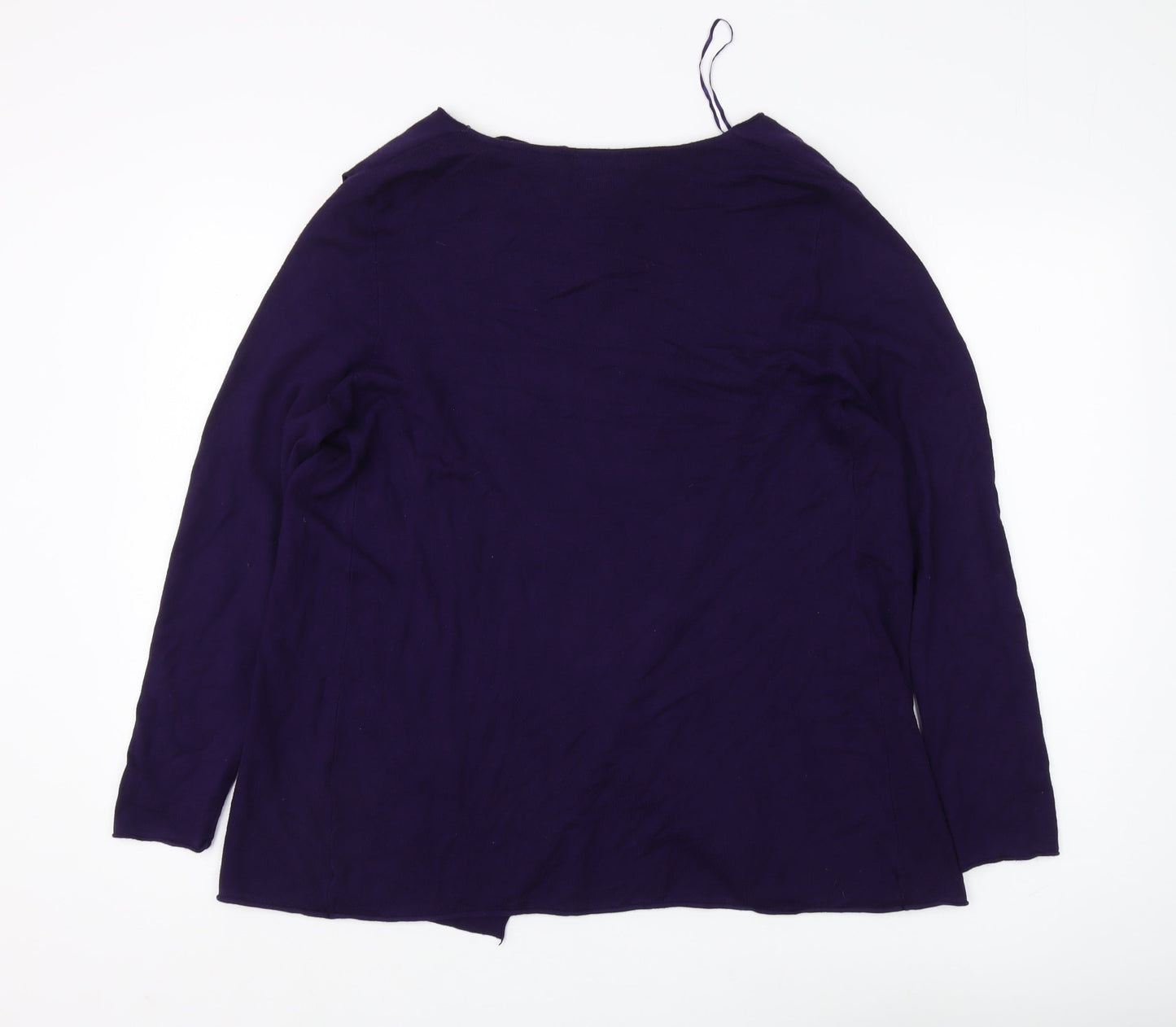 Roman Women's Purple Jumper Size 12 Round Neck