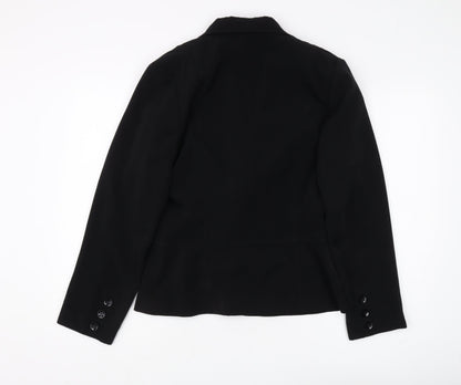 Quest Women's Black Regular Fit Suit Jacket 14