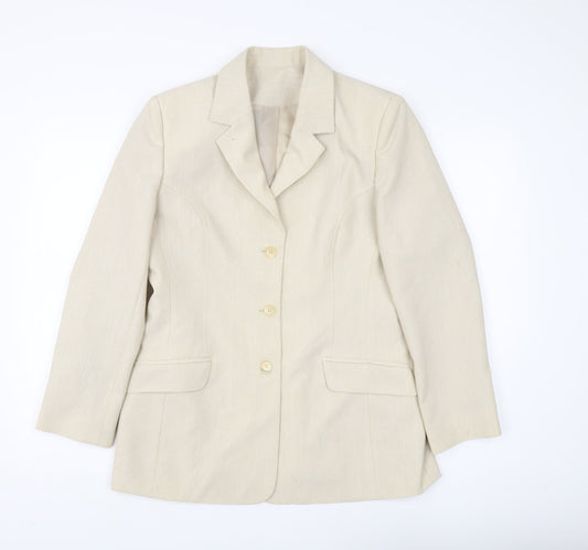 Debenhams Women's Beige Suit Jacket Size 12