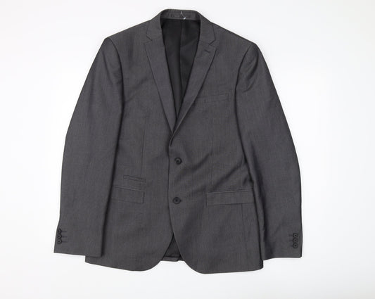 Next Men's Grey Blazer, Size 40R, Excellent Condition