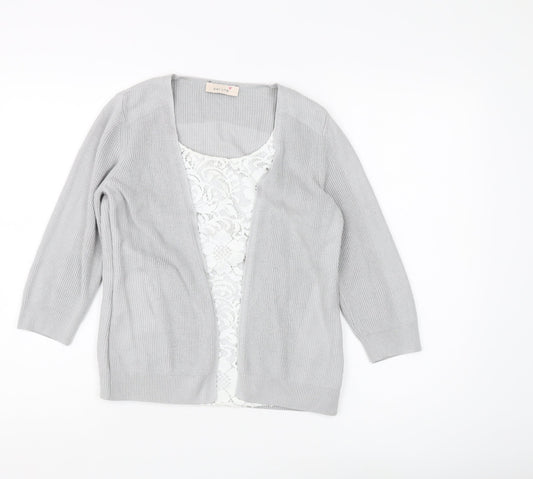 Marks & Spencer Women's Grey Cardigan Size 8