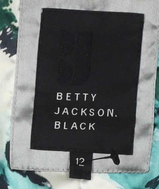 Betty Jackson Black Women's Grey Overcoat Size 12