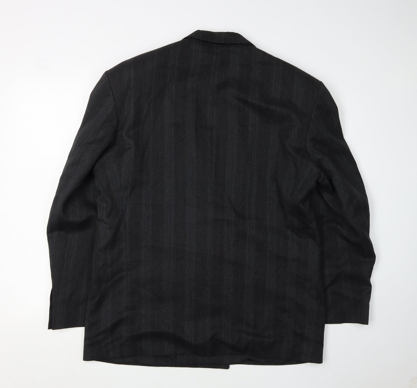 St Michael Men's Grey Double-Breasted Blazer 42S