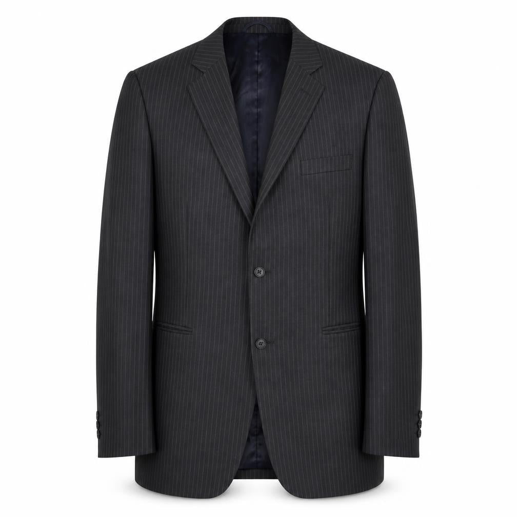 BHS Men's Grey Stripe Blazer 42L, Classic Formal Style