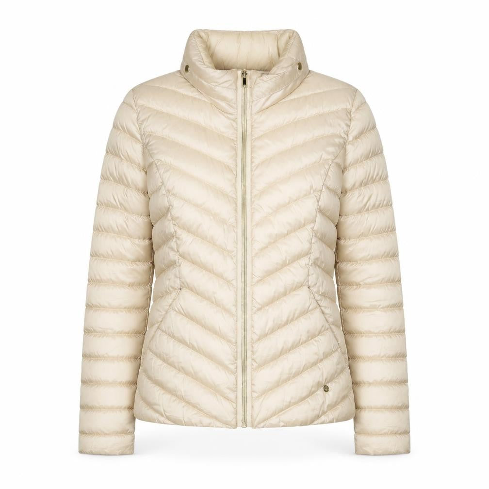 Next Women Beige Puffer Jacket Size 8 Casual Warm