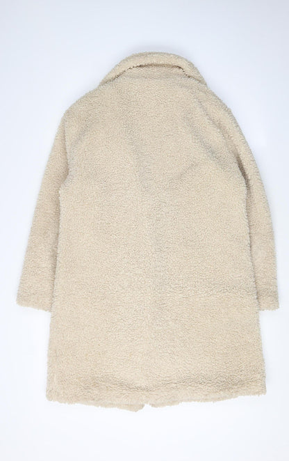 Back view of Dorothy Perkins Women's Beige Mid-Length Coat, size 8