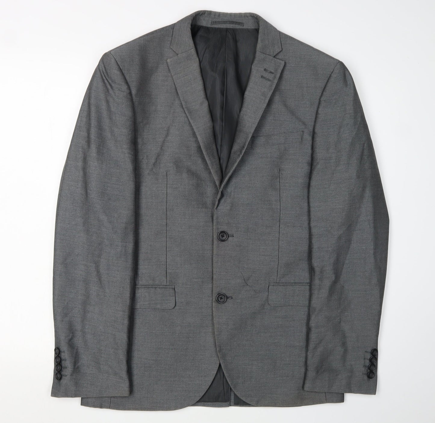 Next Men's Grey Suit Jacket, Size 38R, Formal Wear