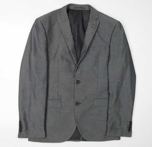 Next Men's Grey Suit Jacket, Size 38R, Formal Wear