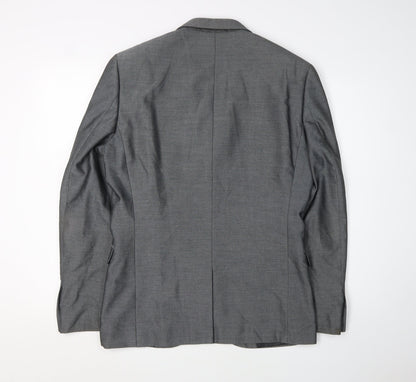 Next Men's Grey Suit Jacket, Size 38R, Formal Wear