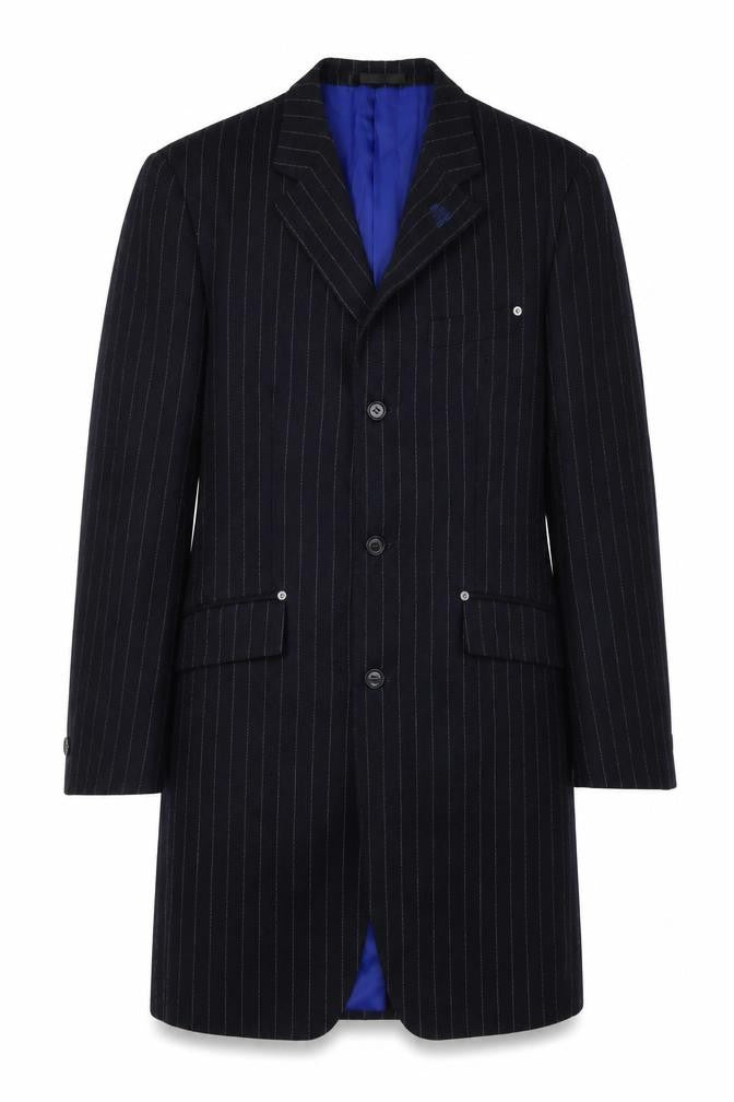 Parkes Men's Black Striped Blazer Medium Long