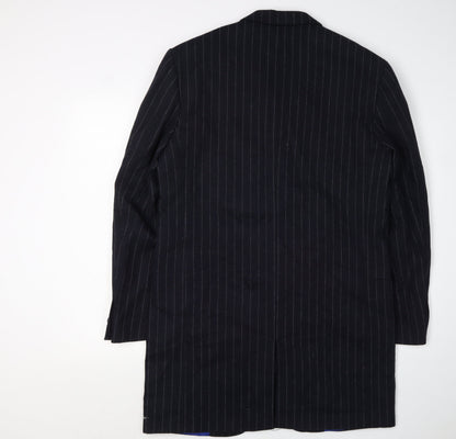 Parkes Men's Black Striped Blazer Medium Long