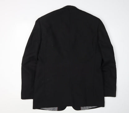 Armando Men's Black Suit Jacket, Notch Lapel, Size 40R