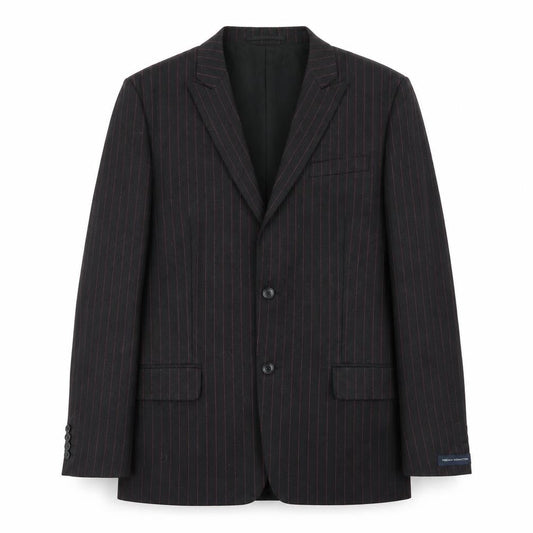French Connection Men's Black Striped Blazer Size 42