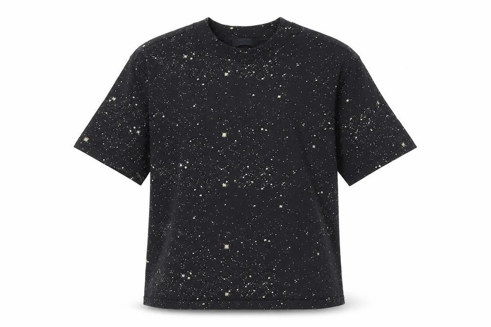 Black Women's M Cotton Crew Neck T-Shirt