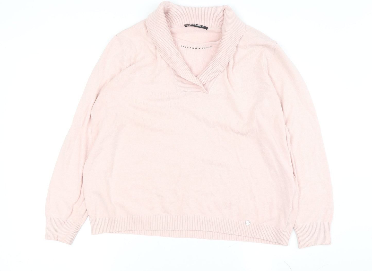 Gollehaug Women's Pink Pullover Jumper, Size 18