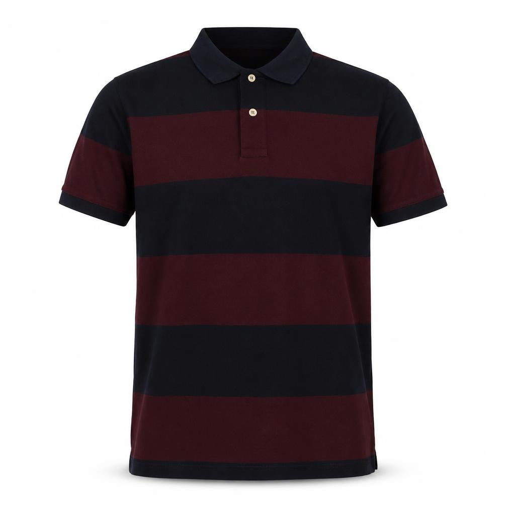 French Connection Men's Multicoloured Polo, L, Striped