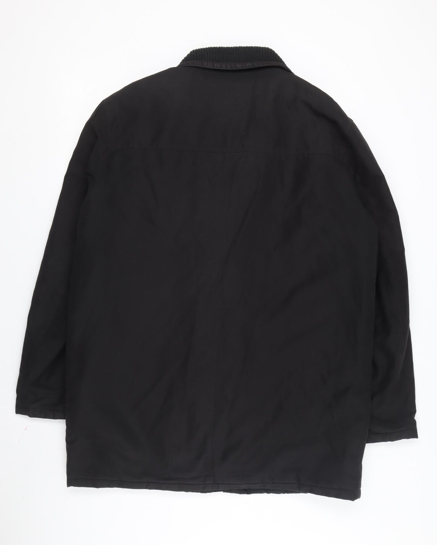 Greenwoods Men's Black Medium Coat, Classic Style