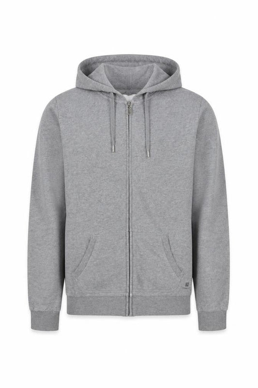 Domyos Grey Full Zip Hoodie, Unisex S, All Seasons