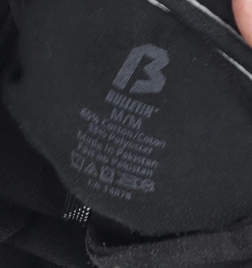 Branded Men's Black Hoodie - Medium, Sports Stylish Logo