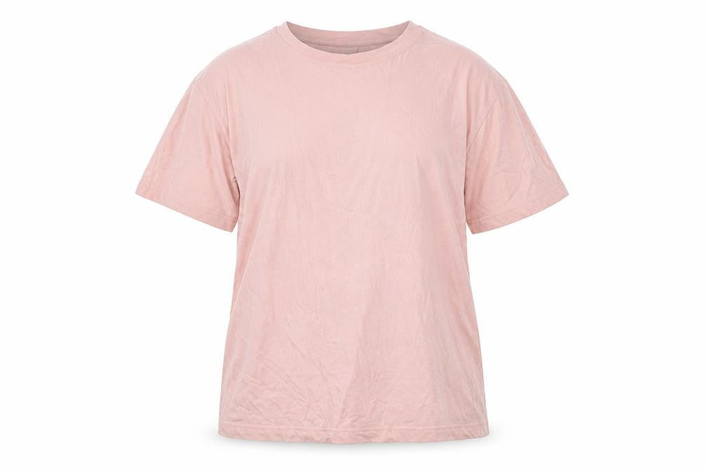 Monki Women Pink Basic T-Shirt with Embroidery