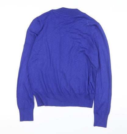 Back view of Red Herring Women's Blue Full Zip Jumper, size 14