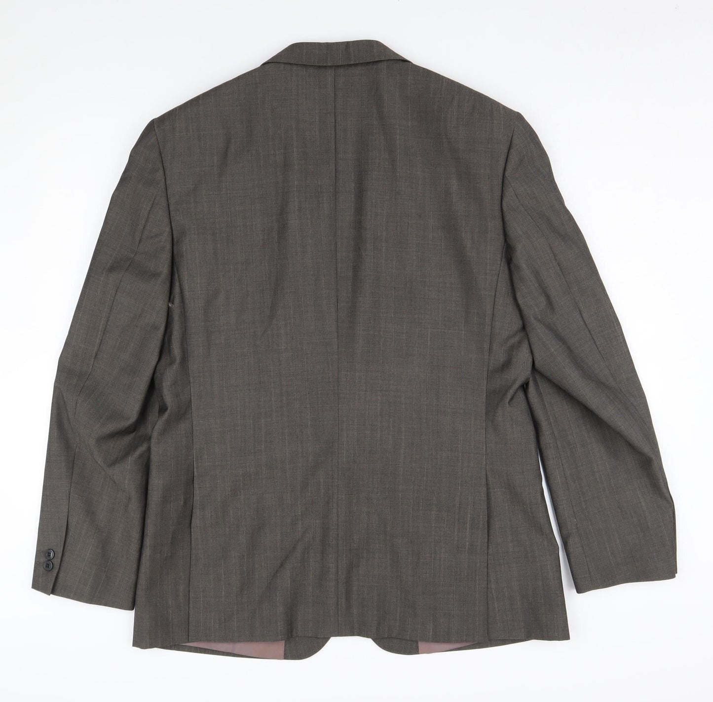 River Island Men's Brown Blazer 42R Polyester Wool