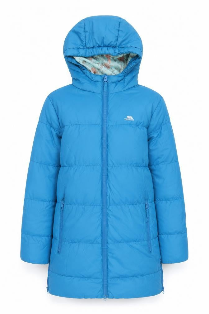 Trespass Girls Blue Puffer Jacket, 8 Years, Winter Coat