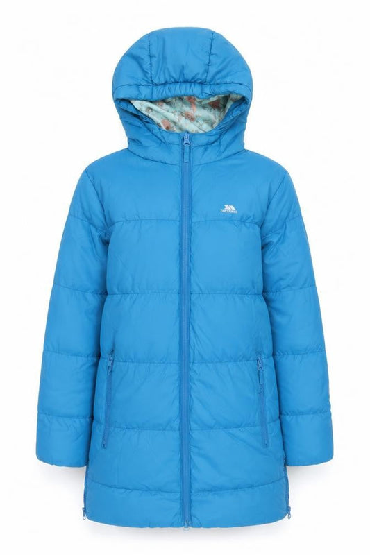 Trespass Girls Blue Puffer Jacket, 8 Years, Winter Coat