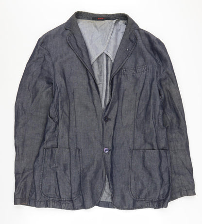 AT.P.CO Womens Blue Blazer, Size 26, Casual Spring Blazer