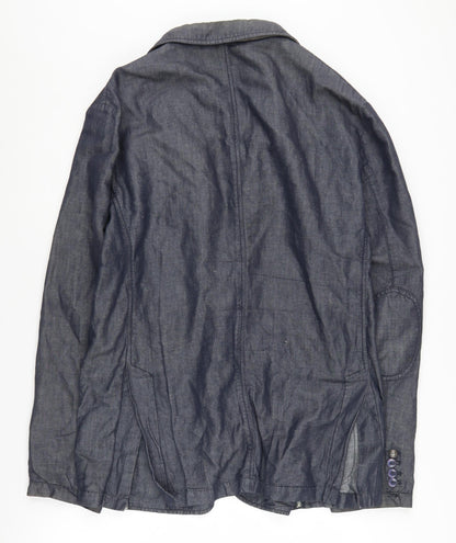 AT.P.CO Womens Blue Blazer, Size 26, Casual Spring Blazer
