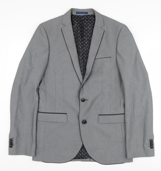 Ventuno 21 Men's Grey Long Blazer Size 38L