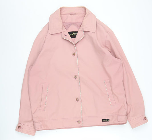 David Barry Women's Pink Basic Jacket Size 16