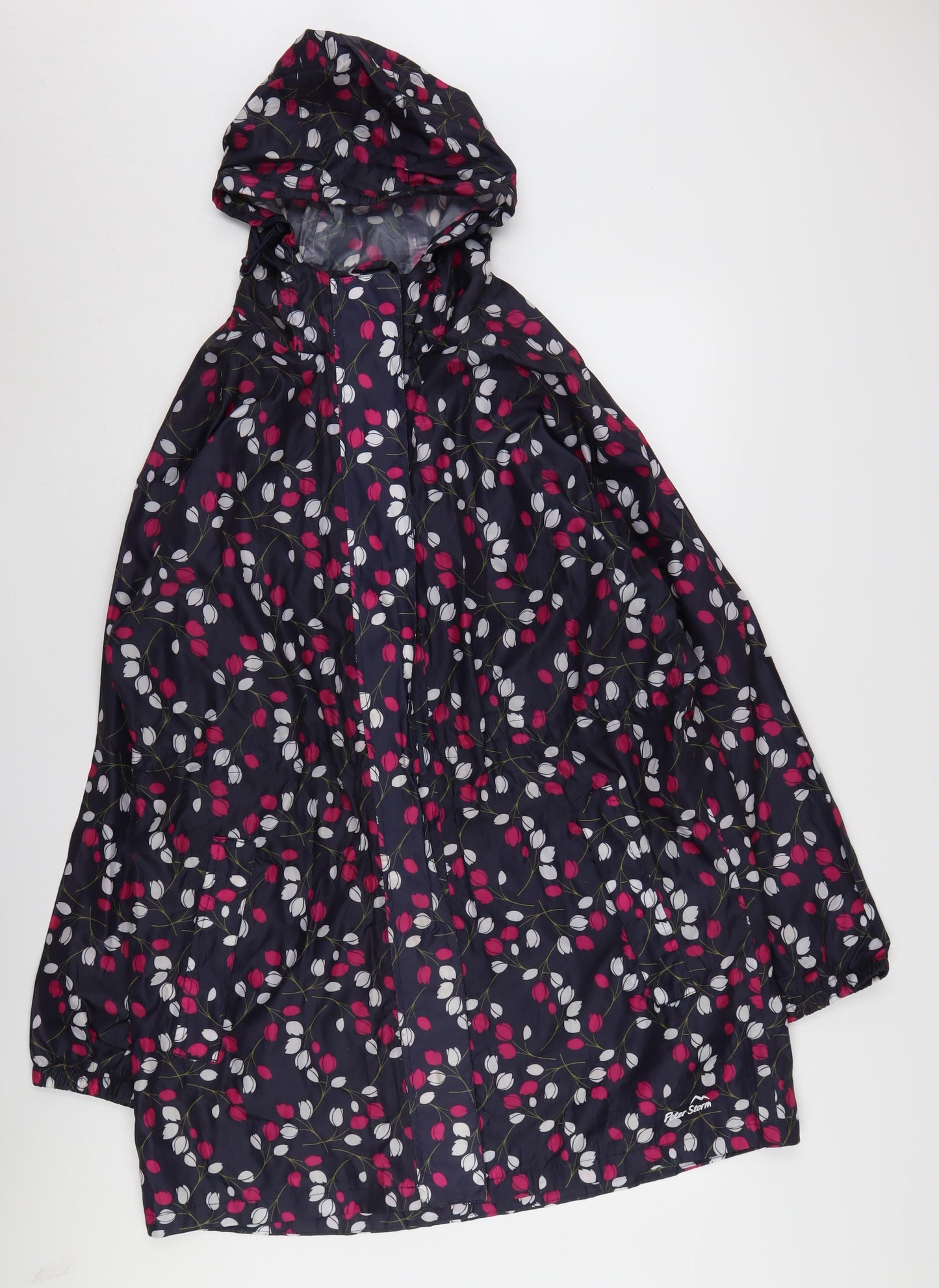 Peter Storm Women's Multicoloured Floral Rain Jacket Size 16