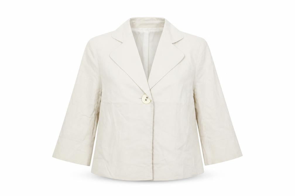 Missy In Love Women's White Blazer Size 10
