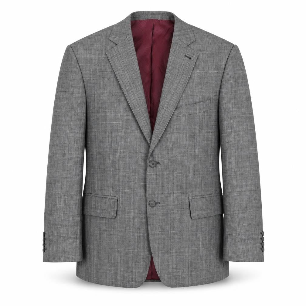 Jeff Banks Men's Grey Check Wool Blazer 42S