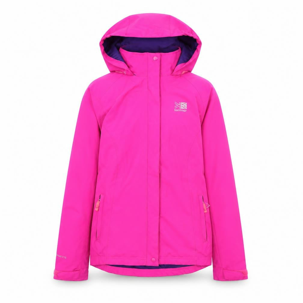 Karrimor Girls Pink Hooded Jacket 13 Years Water Resistant
