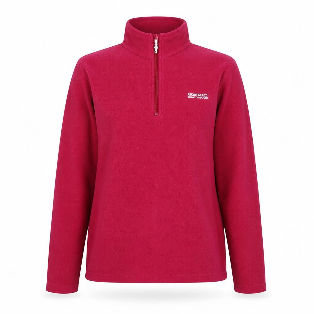 Regatta Women's Red 1/2 Zip Fleece Sweatshirt M